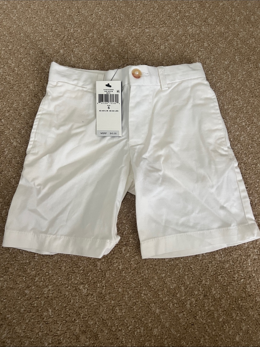 Polo by Ralph Lauren White Kids Chino Shorts